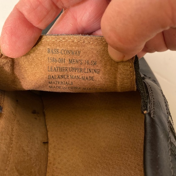 Bass - Mens (Conway) black slip on moccasin loafers, Size: 10.5 - Picture 8 of 8